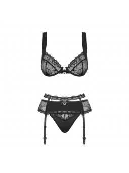 Heartina set 3 pcs black