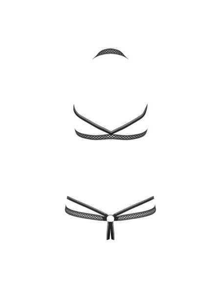 Darkie crotchless teddy black