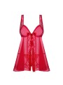 Rougebelle babydoll & thong red