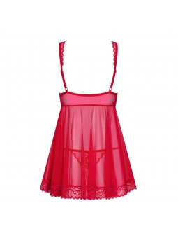 Rougebelle babydoll & thong red