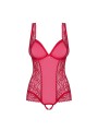Rougebelle crotchless teddy red