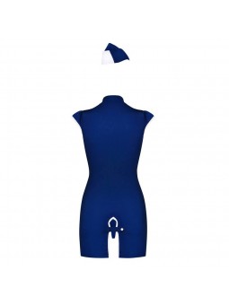 Stewardess set 3-pcs costume blue