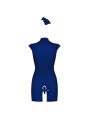 Stewardess set 3-pcs costume blue