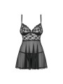 Letica babydoll & thong black