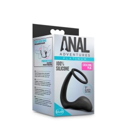 ANAL ADVENTURES PLATINUM COCK RING PLUG 2