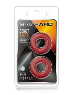 STAY HARD DONUT RINGS RED 2