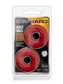 STAY HARD DONUT RINGS OVERSIZED RED