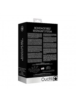 Bondage Belt Restraint System - Black