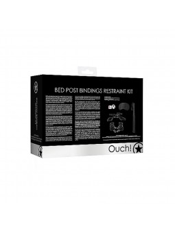 Bed Post Bindings Restraing Kit - Black