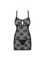Behindy babydoll & thong black