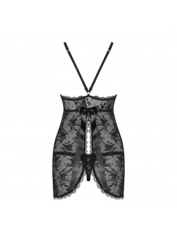 Behindy babydoll & thong black