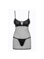Redella chemise & thong black