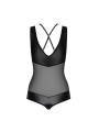 Redella crotchless teddy black