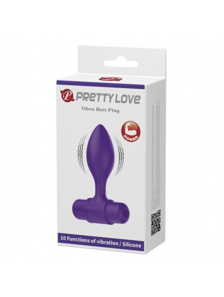 Pretty Love Vibra Butt Plug Purple