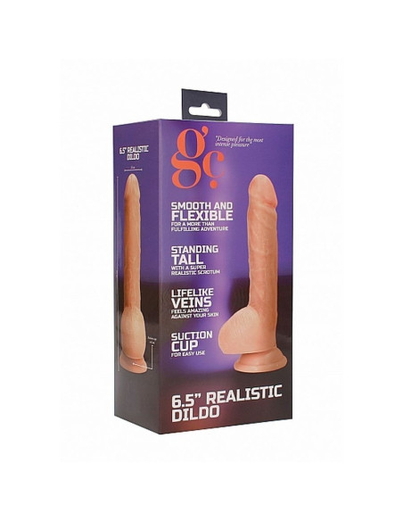 6.5 Inch Realistic Dildo - Flesh