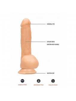 6.5 Inch Realistic Dildo - Flesh