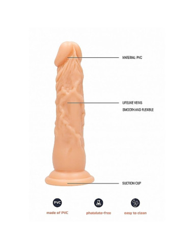 7.5 Inch Realistic Dildo - Flesh