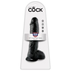 King Cock 10 inch Balls Black