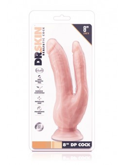 DR. SKIN 8 INCH DP COCK FLESH
