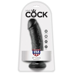 King Cock 8 inch Black
