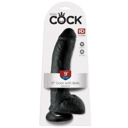 KC 9" Cock with Balls Dark