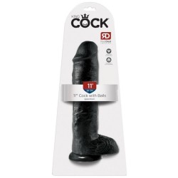 KC 11" Cock with Balls Dark
