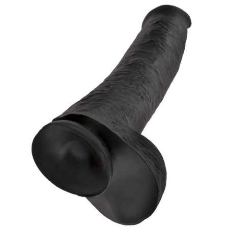 King Cock 15" Cock w Balls Dar