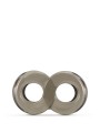 STAY HARD COCK RING AND BALL STRAP BLACK
