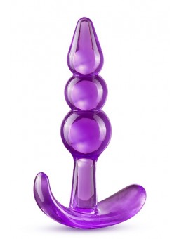 B YOURS TRIPLE BEAD ANAL PLUG PURPLE