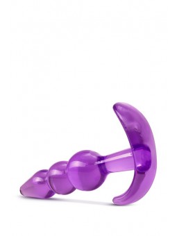 B YOURS TRIPLE BEAD ANAL PLUG PURPLE
