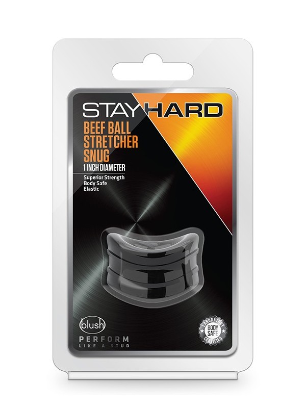 STAY HARD BEEF BALL STRETCHER SNUG BLACK