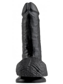 King Cock 7" Cock w Balls Dark