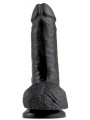 King Cock 7" Cock w Balls Dark