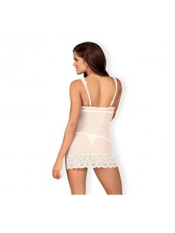 853-CHE-2 chemise & thong white