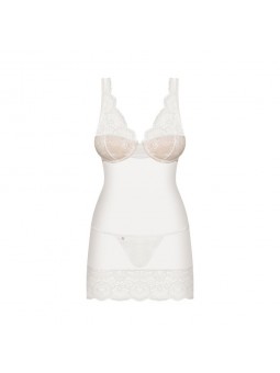 853-CHE-2 chemise & thong white