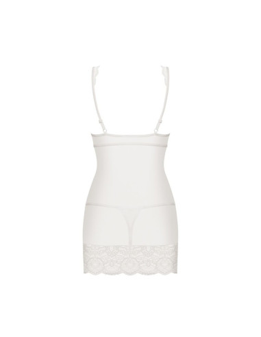 853-CHE-2 chemise & thong white