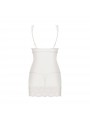 853-CHE-2 chemise & thong white