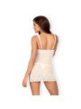853-CHE-2 chemise & thong white
