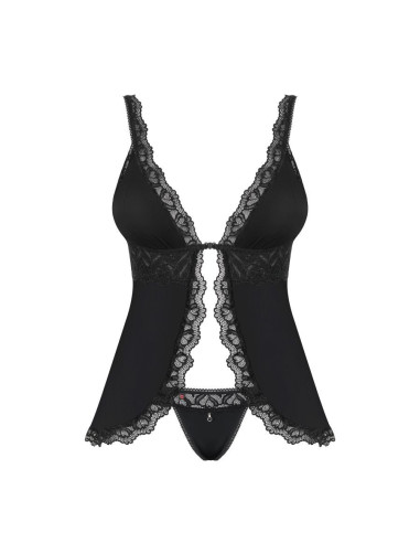 Arisha babydoll & thong black