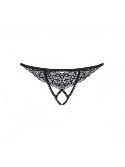 Liferia crotchless thong black