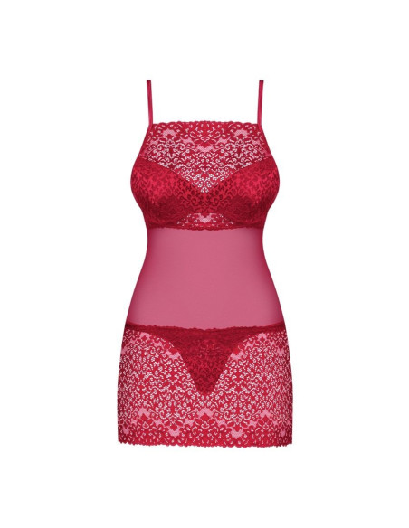 Lividia chemise & thong red