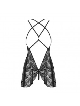 860-BAB-1 babydoll & thong black
