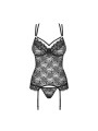 860-BAB-1 corset & thong black