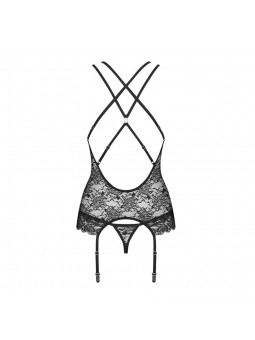 860-BAB-1 corset & thong black