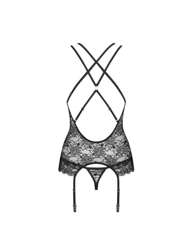 860-BAB-1 corset & thong black