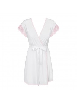 Girlly peignoir & thong white