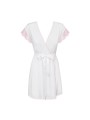 Girlly peignoir & thong white