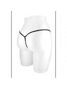 STRING SANDRA OUVERT EN DENTELLE NOIR