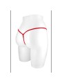 STRING SANDRA OUVERT EN DENTELLE ROUGE