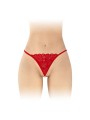 STRING ROUGE ET PERLES VENUSINA FASHION